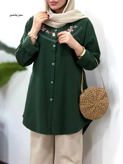 مانتو گلدوزی آیسو ساحل