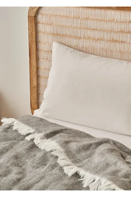 پتو دو نفره Bella Maison مدل Cozy اکریلیک - طوسی