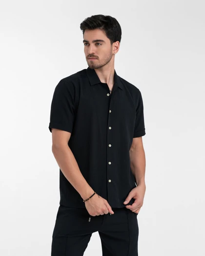 ام کی کالکشن پیراهن آستین کوتاه mk-4628-black