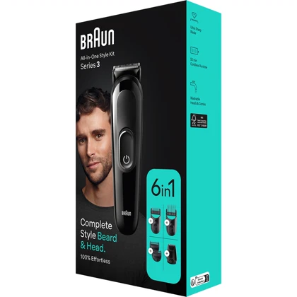 ماشین اصلاح شارژی براون Braun مدل MGK3410 شش کاره
