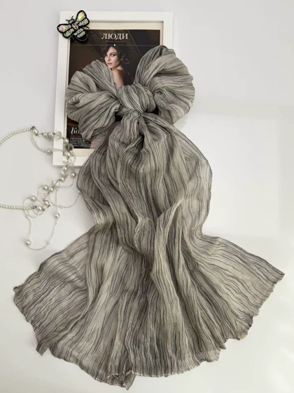 شال ویسکوز خطی ساده 20680