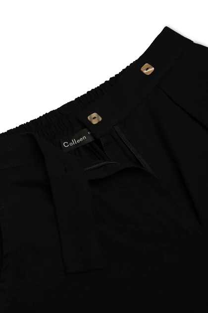 شلوار کتان پشت کشدار - 8136