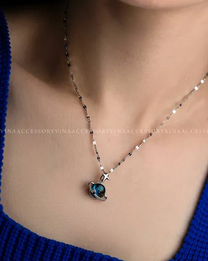 گردنبند کهکشان نقره ای