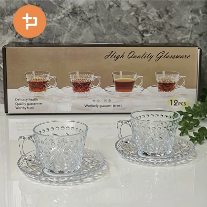 ست فنجان و نعلبکی چای خوری طرحدار