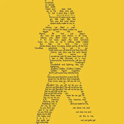 تیشرت گروه موسیقی Queen کویین تیشرت lyrics on Freddie Mercury کد 182993