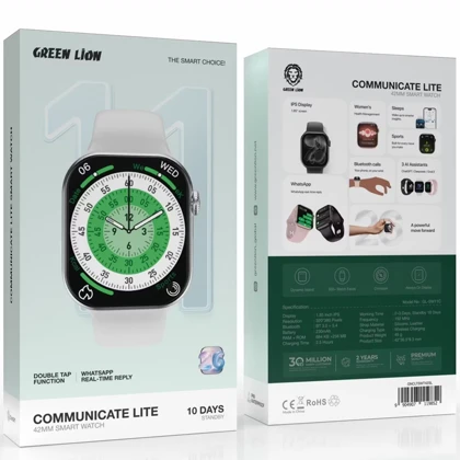ساعت هوشمند گرین لاین Green Lion اصل مدل GL-SW11C سایز 42 میلی‌متر