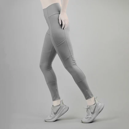 لگ ورزشی زنانه نایک جیب‌دار مدل PY-4H0848 طوسی