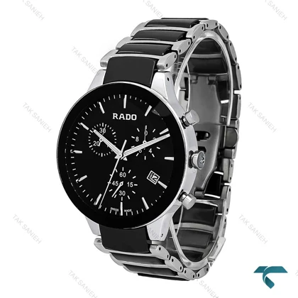 ساعت رادو CENTRIX مردانه کرنوگراف سیلور مشکی Rado-6938-G