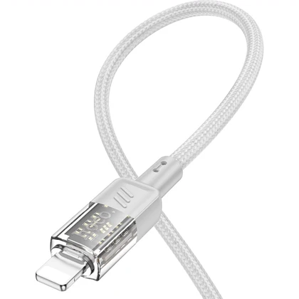 کابل تایپ سی به لایتنینگ هوکو Hoco مدل U129 توان 27 وات 1.2 متر