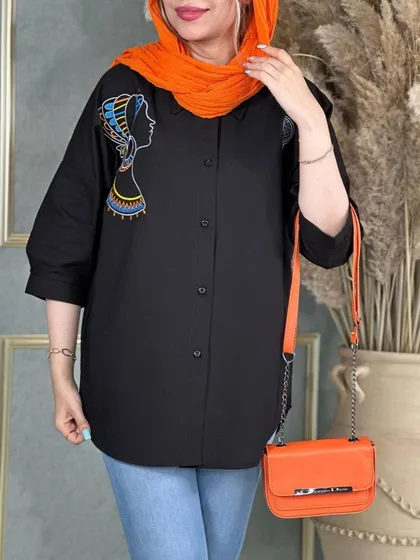 شومیز رخ کوک دوزی