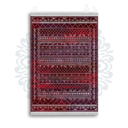 *جدید* فرشینه از جنس پارچه شانل مخمل ترک طرح فانتزی برند دفه کد 816