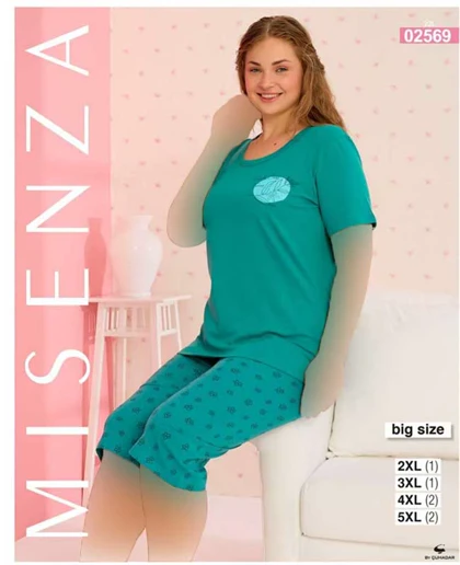 تیشرت شلوارک سایز بزرگ زنانه