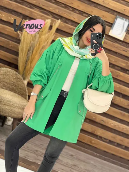 مانتو داکرون زنجیردار