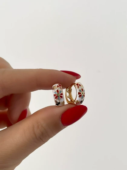 گوشواره میناکاری ژوپینگ