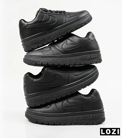 کفش کتانی مردانه و زنانه مشکی نایک NIKE AIR FORCE مدل 2093