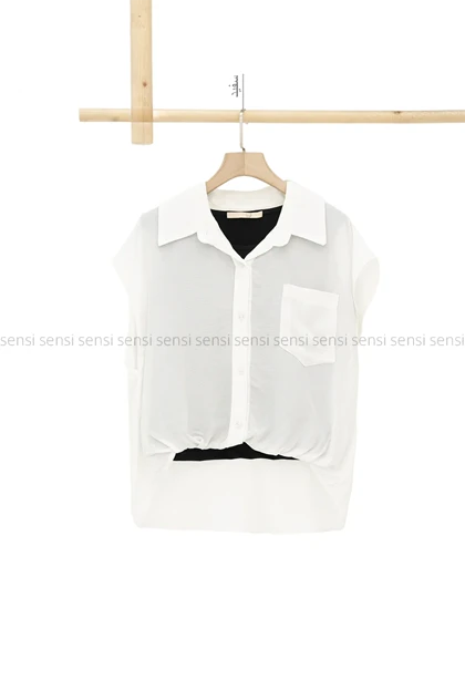 شومیز کراپ حریرکد1005311