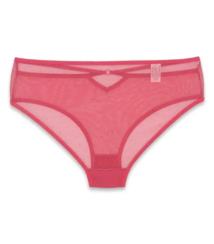 شورت زنانه اسلیپ توری Neev نیو کد 705 گلبهی تیره Velvet