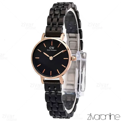 ساعت دنیل ولینگتون زنانه گرد رزگلد مشکی 106764