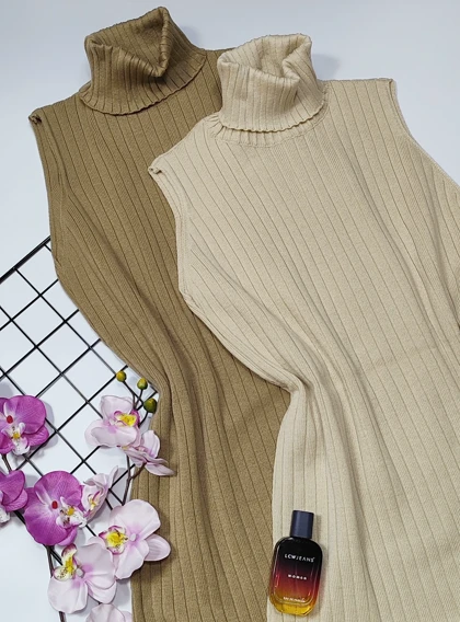 ماکسی بافت یقه اسکی مدل سحر کد 40204