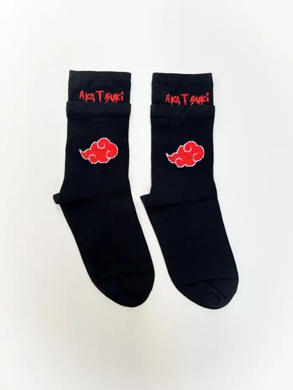 جوراب ساق‌بلند دوکش طرح آکاتسوکی (Akatsuki) یونیسکس