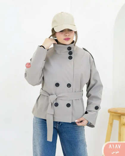 ترنج کت یقه ایستاده 8187