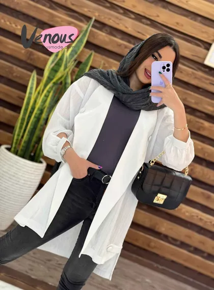 مانتو کتی یقه برگردون