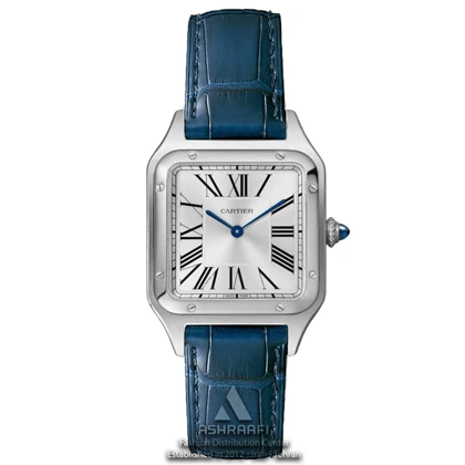 ساعت زنانه کارتیه بند چرمی Cartier Santos-Dumont SDB28