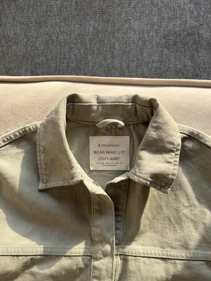 جکت جین سبز stradivarius کد 253