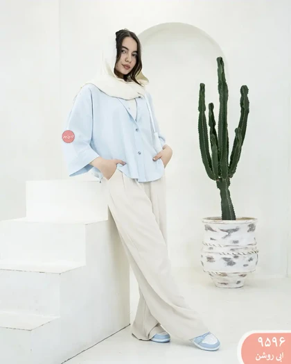 شومیز باکسی پارمیس 9596