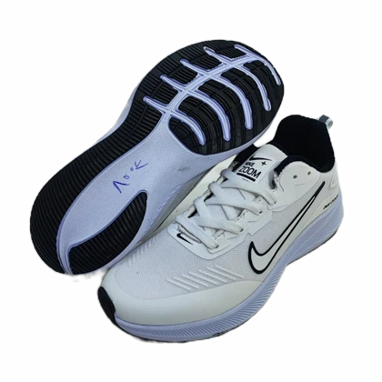 کفش رانینگ و اسپرت زنانه و پسرانه وارداتی برند نایکی nike مدل نوا سفید کد 659