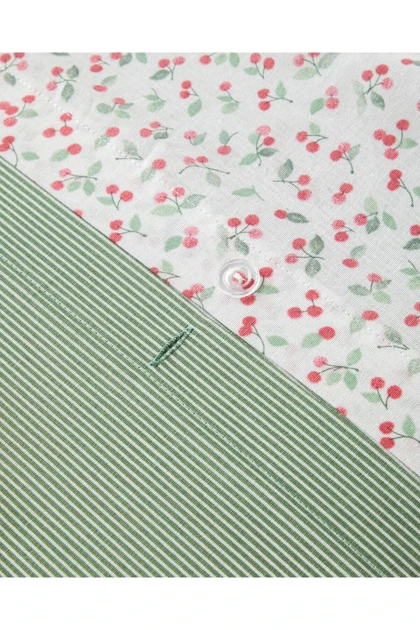 سرویس روتختی دو نفره English Home مدل Cherry Pop پنبه و پلی‌استر - قرمز