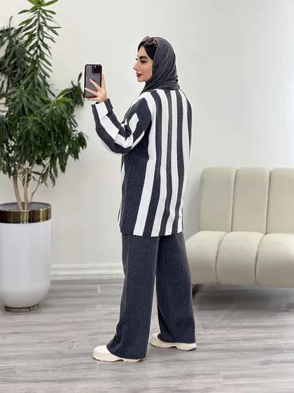 ست بافت راه راه مهناز