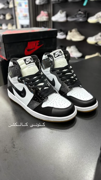 کتانی ویتنامی نایک ایر جردن وان اسپایدر من Nike Air Jordan 1 Retro High spider man black