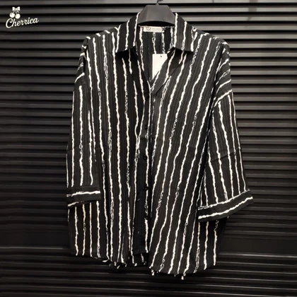 شومیز راه راه یقه هفت زنانه کد 36