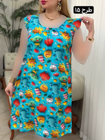 پیراهن نخی فرشته 3724