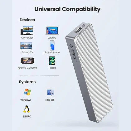 باکس هارد M.2 NVMe اوریکو ORICO مدل M212C3-G2 با رابط Type-C