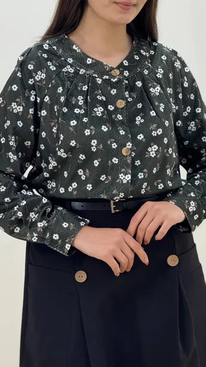 ست شومیز و دامن گلنار