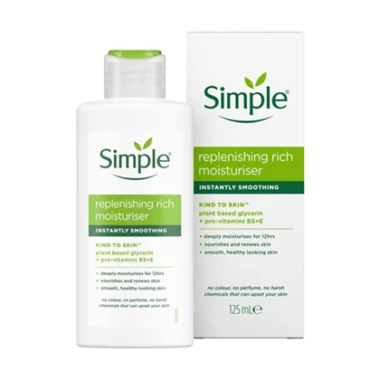 کرم مرطوب‌کننده و آبرسان سیمپل مدل ریچ 125 میل