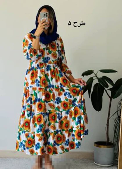 پیراهن ساحلی نخی شمیم 1