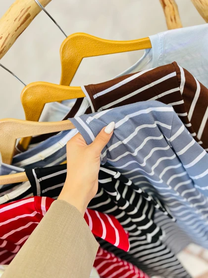 تیشرت راه راه یقه گرد