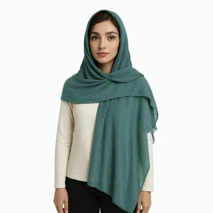 شال پلیسه طرح سنگ شور زنانه - 39251307