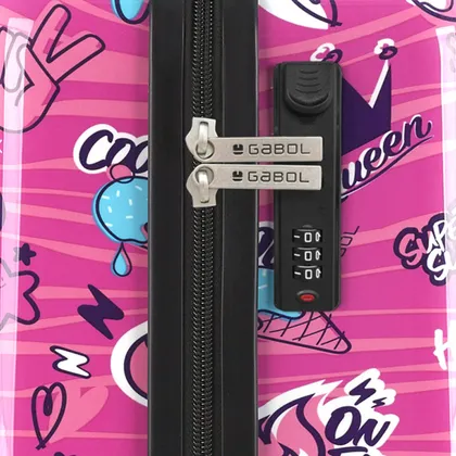 چمدان جنس سخت گابل اسپانیا مدل STICKER - سایز کوچک