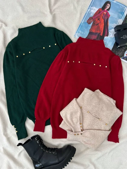 پلیور بافت گپ آستین مچی کد5153