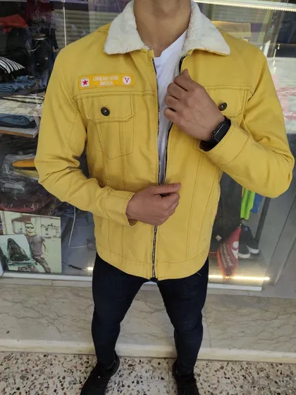کت نخودی داخل خز جدید و خاص