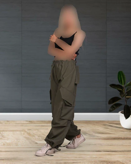 شلوار کارگو لینن 1223