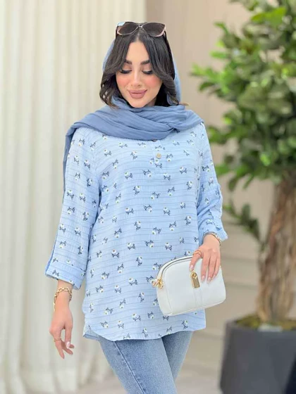 شومیز طرح گل بابونه
