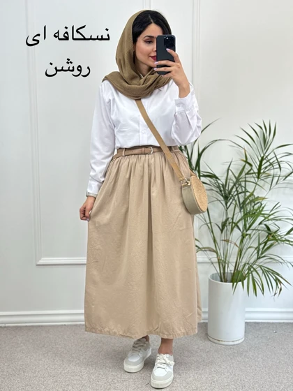 دامن لینن زارا