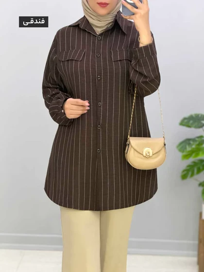 مانتو سایز بزرگ شانتون مودا کد 9571165