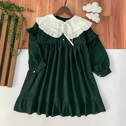 پیراهن مخمل کبریتی مدل دل آسا