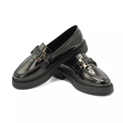 کفش کالج زنانه مدل Flat shoes - 0252_ Black